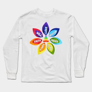 Wisdom wheel of Divine Order Long Sleeve T-Shirt